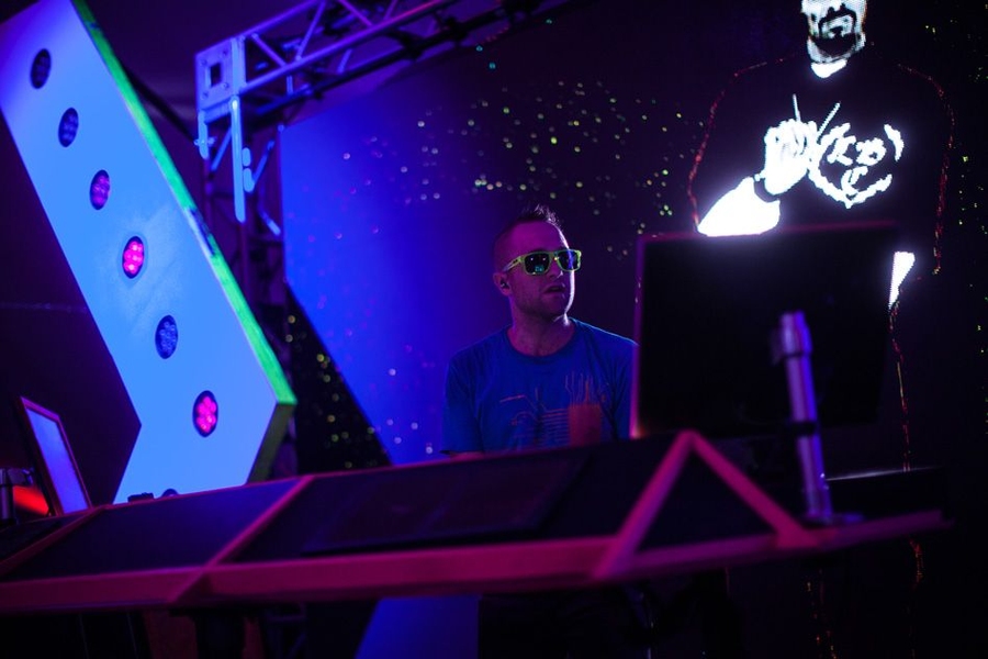 The “campus night club” dance party on Killian Court featured club music, as remixed around the world.
