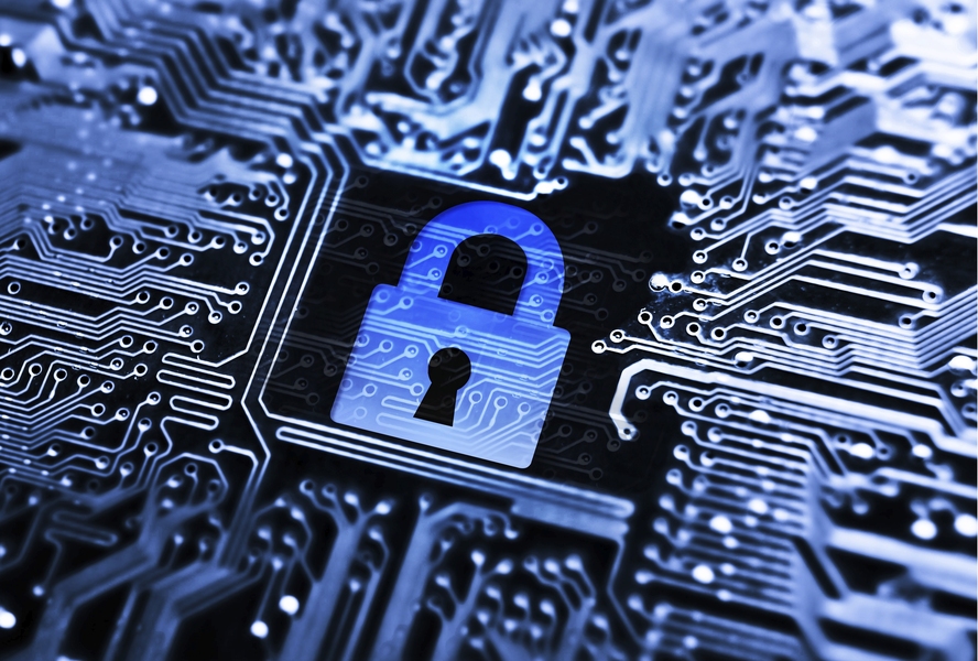 Circuit board with lock in center