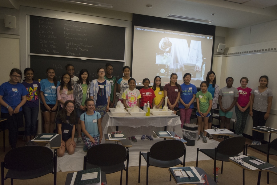 2017 middle school "scientists" hosted by MIT Women in Chemistry