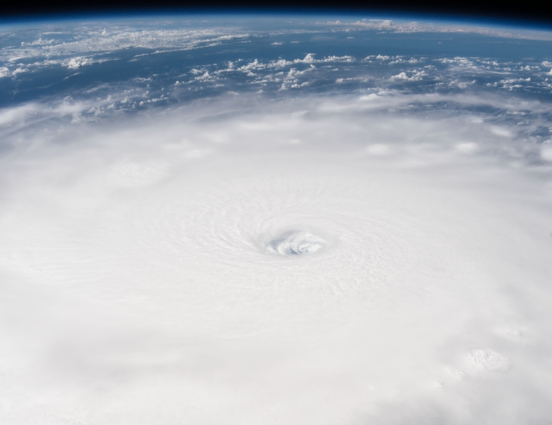 A view of hurricane Irma from the International Space Station