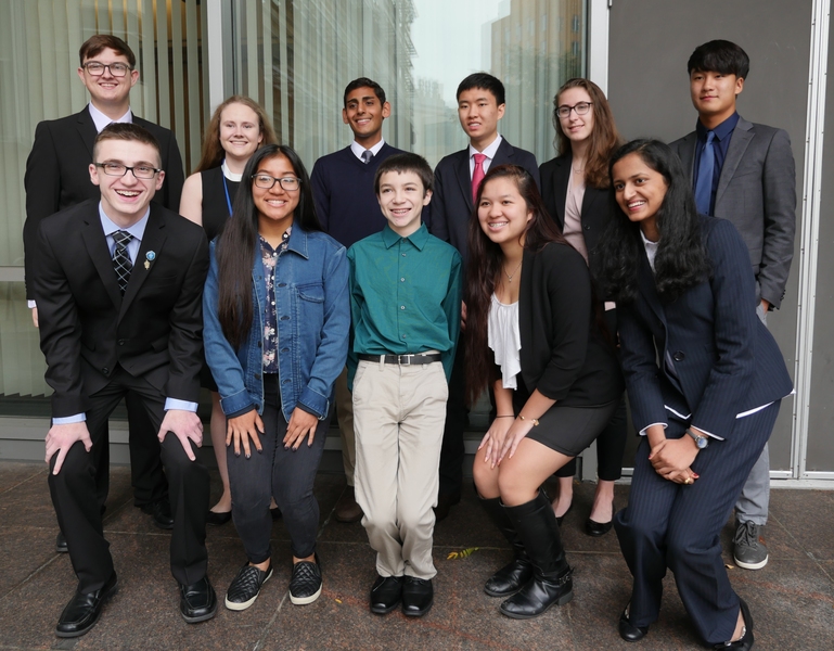 The 2017 MassJAS biological and environmental sciences presenters practiced communication skills and vied for the opportunity to become delegates at the AJAS annual meeting.