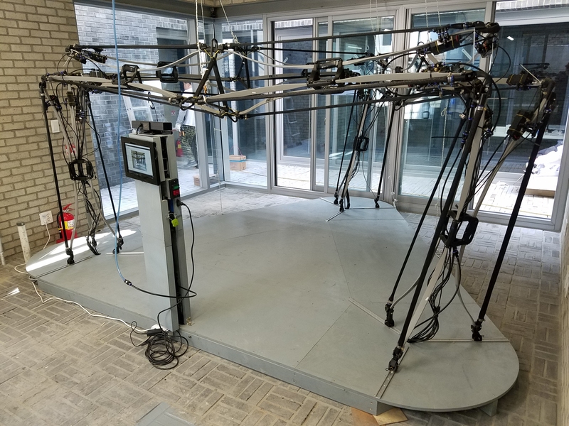 "The Flexing Room" adjusts its actions over time based on visitor interaction.