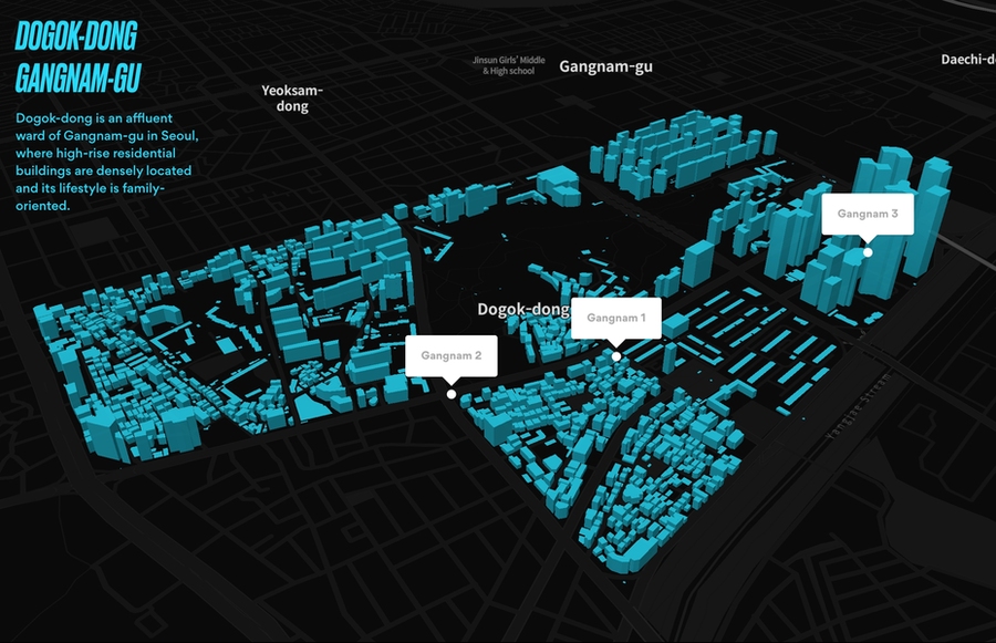 "Underworlds" deployment sites in Seoul