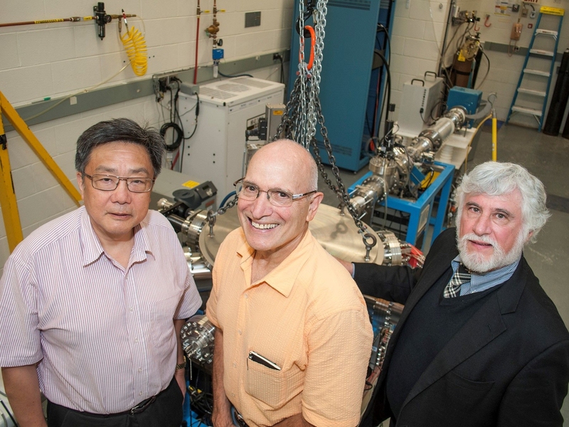 Chikang Li, Richard Petrasso, and Fredrick Seguin (l-r)