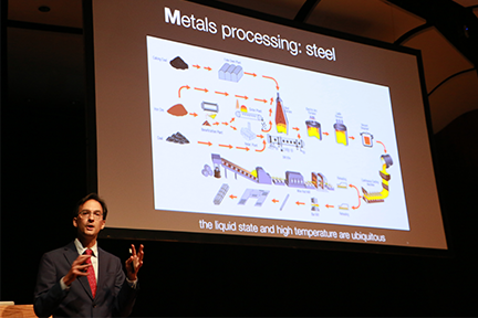 Associate professor of metallurgy Antoine Allanore points out that from 1980 to 2010, the world almost doubled its consumption of materials. He sees a huge opportunity to do heat management in high-temperature processes such as metals extraction and glassmaking.