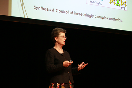 Interdisciplinary materials research holds the key to solving the existential challenges facing humanity, former Sandia National Laboratories executive Julia M. Phillips told the annual MIT Materials Research Laboratory Materials Day Symposium.