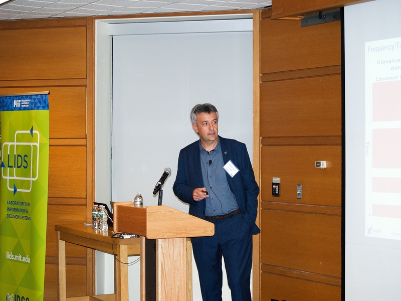 Christophe Fourtet of Sigfox presented the first talk of the workshop, which kicked off with a session entitled, "IoT: Industry and Systems."