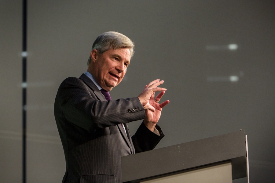 “In this, the era of climate change, we need more than ever the guidance and innovation of science to make the right decisions,” said Senator Sheldon Whitehouse at MIT.