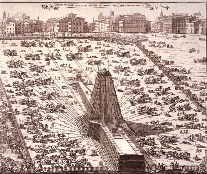 For Brandon Clifford, the raising of an obelisk in Rome in 1586 inspires research into contemporary architectural techniques and materials.