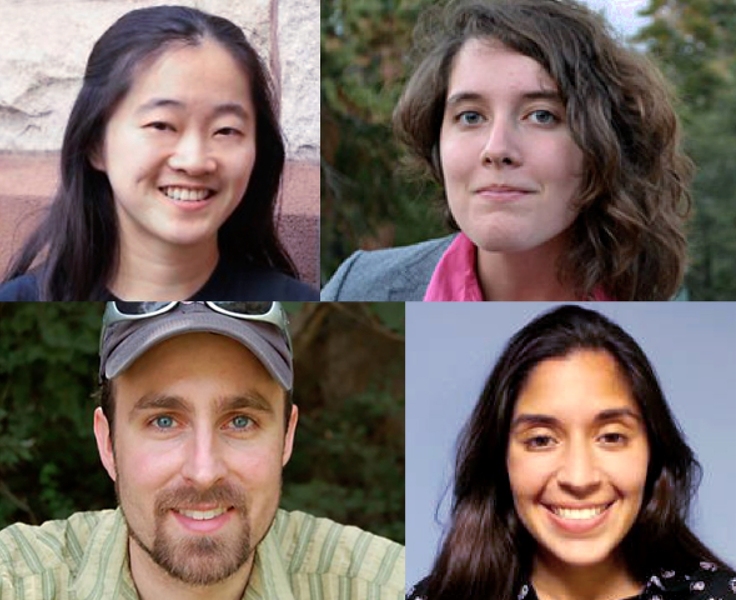 Lisa Song '09 (top left) was on the team that won the 2013 Pulitzer Prize for National Reporting for an investigation of a tar sands oil spill in the Kalamazoo River. Phil McKenna SM ’07 (bottom left) won the 2014 NASW Science in Society Award for a feature on gas leaks under U.S. cities. “These are the kind of investigative stories that might be key to changing policy,” he says. Also pictur...