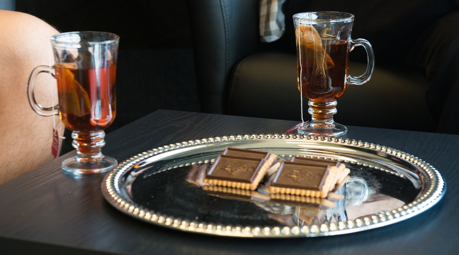 Cookies and tea for the Tea with Teachers guests