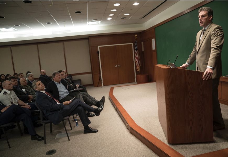 Secretary Jay Ash of the Massachusetts Executive Office of Housing and Economic Development announced a $3.9 million grant from the Massachusetts Manufacturing Innovation Initiative. The grant will help fund advanced fiber and fabric R&D at the Defense Fabric Discovery Center at Lincoln Laboratory.