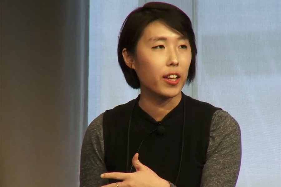 Introducing the student presentations, teaching assistant Clare Kim noted that all scientific knowledge is embedded in a social context, and urged the audience to “consider how the way you think about MIT — and science and technology — includes traces of the histories you are about to hear today.”