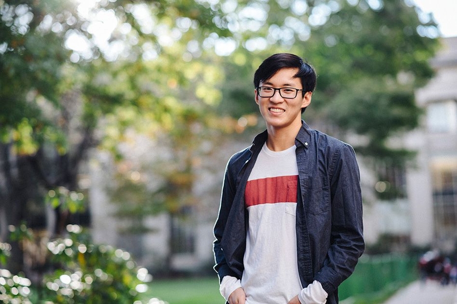 “I am fascinated by how people work, why we do what we do, and why we think what we think,” says senior and Marshall Scholar Liang Zhou.