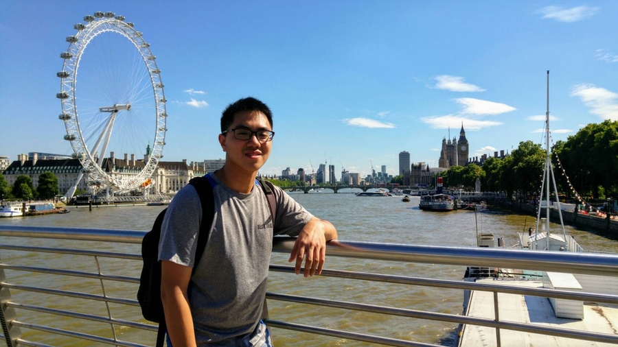 Yun Chang, an AeroAstro junior, took time to explore London while doing research at Imperial last summer.