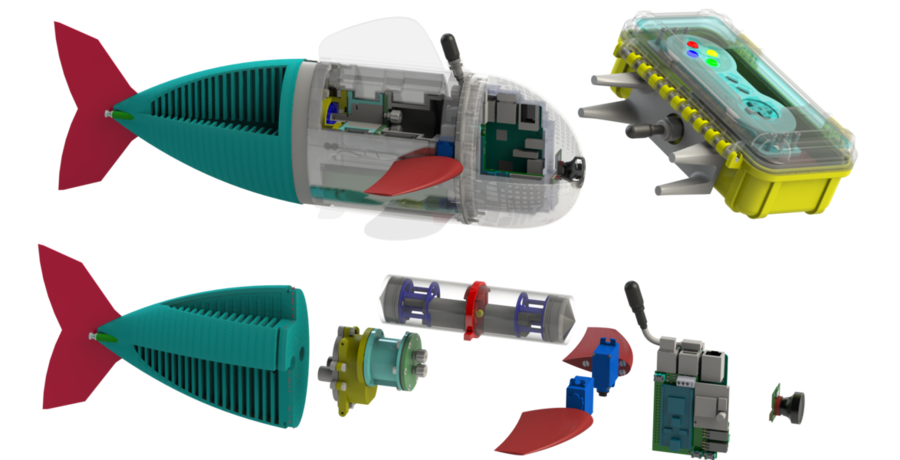 robo fish set