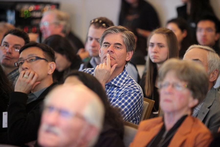In lively presentations at the Garden Court Hotel in Palo Alto, MIT faculty and graduate students described scientific and engineering research advances in the first "Infinite" symposium, which was hosted by the dean of MIT’s School of Engineering.