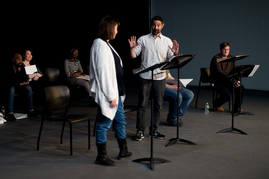 Left to right: Adrianne Krstansky, Nael Nacer, and Dan Pecci