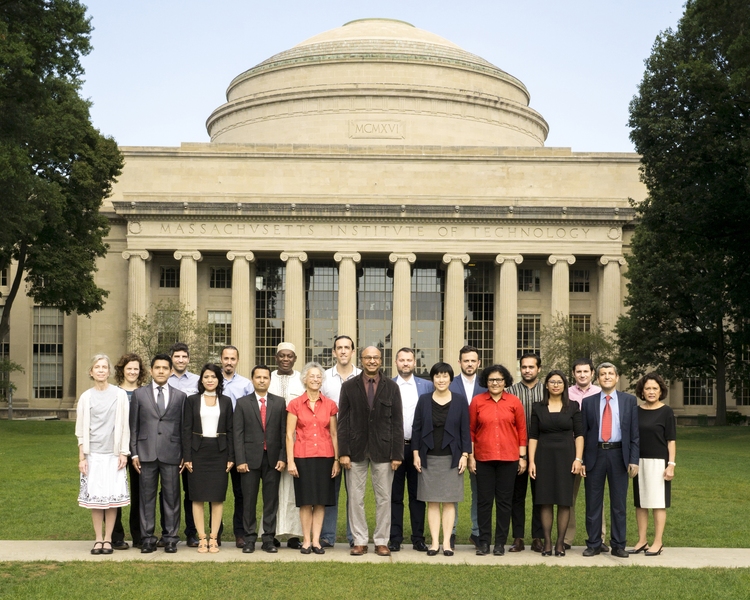 The Class of 2017-2018 SPURS Fellows are: (l-r) P. Foley (administrative assistant), S. Reinach (Brazil), C. Cruz (Mexico), C. L. Navas Duk (SPURS associate), B. Shrestha (Nepal), B. Torres (Mexico), U. D. Dahal (Bhutan), E. T.  Gbeckor-Kove (Ghana),  L. Elving (SPURS lecturer), L. Fernando Couto (Argentina), Professor B. Sanyal (director), N. Binakaj (Kosovo), Y. Chen (China), V. Tairi (Macedonia...