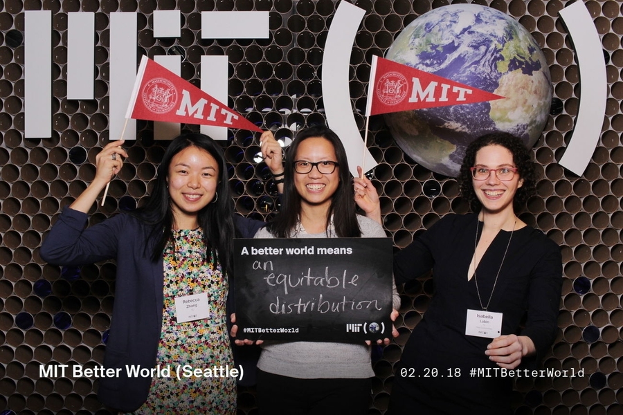 Guests show their MIT pride. 