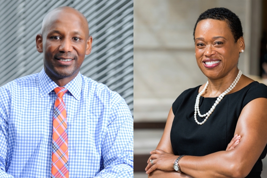 “I believe the work of this class is important to the present — and to the future," says MIT President L. Rafael Reif. "What can history teach us now, as we work to invent the future? How can we make sure that the technologies we invent will contribute to making a better world for all?" Pictured: Craig Steven Wilder, the Barton L. Weller Professor of History, and Melissa Nobles, professor of p...