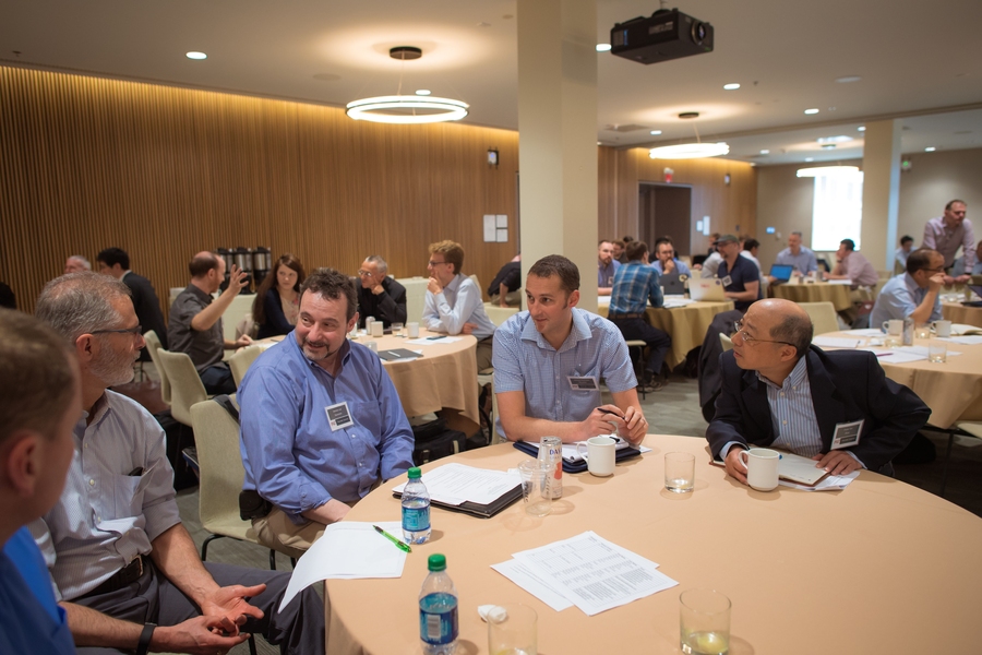 At a May 3 meeting of the Machine Learning for Pharmaceutical Discovery and Synthesis Consortium, members discuss the potential of machine learning.