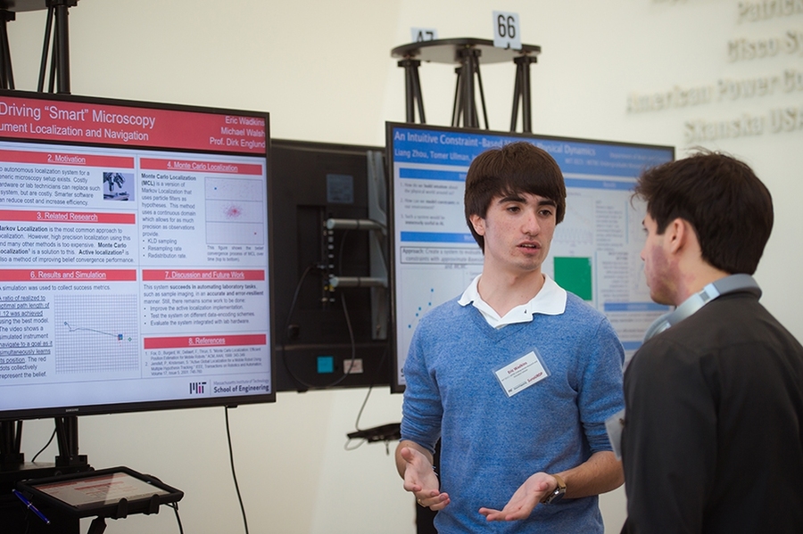 EECS senior Eric Wadkins discusses his SuperUROP project, which uses techniques such as Bayesian inference to improve instrument tracking and location. 