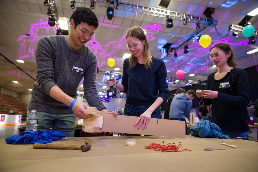 Students get hands-on at Maker Break, the first annual celebration of making at MIT.