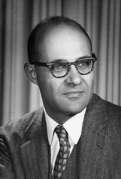 Professor Leon Trilling as pictured in the 1964 MIT Department of Aeronautics and Astronautics faculty guide booklet