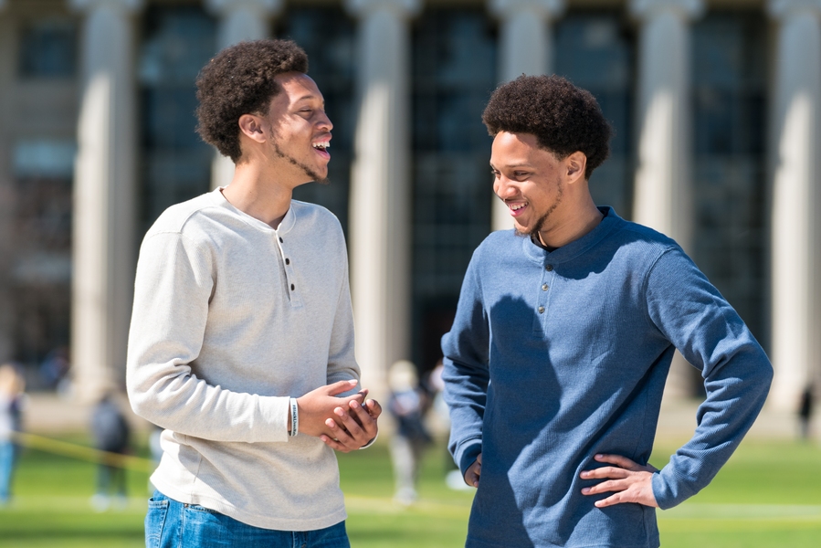 (Left to right): Miles and Malik George