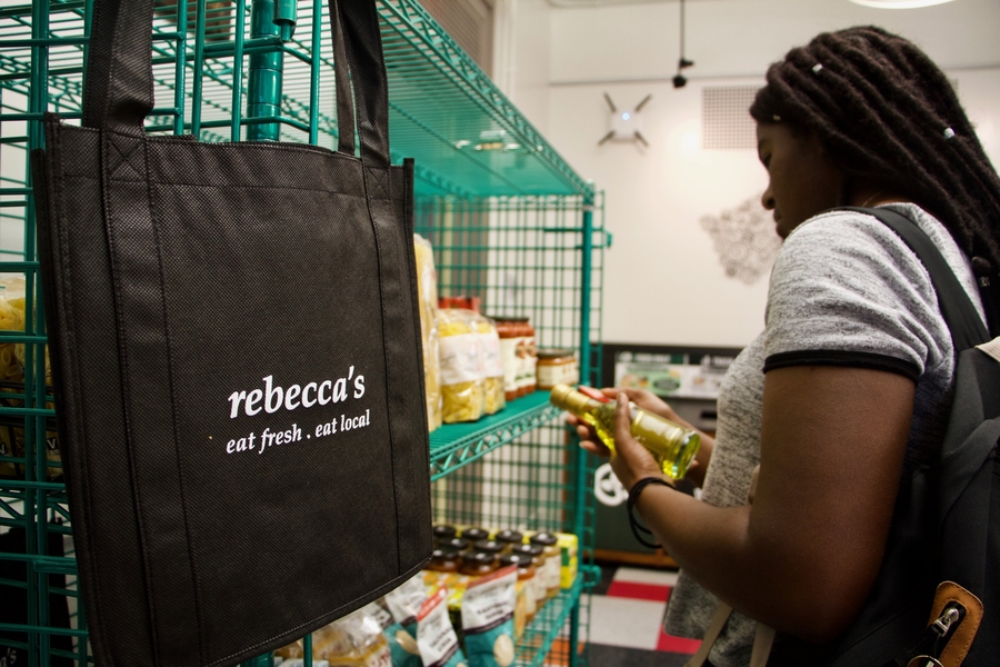 TechMart is located on the second floor of of Walker Memorial, sharing space with Rebecca’s Café.