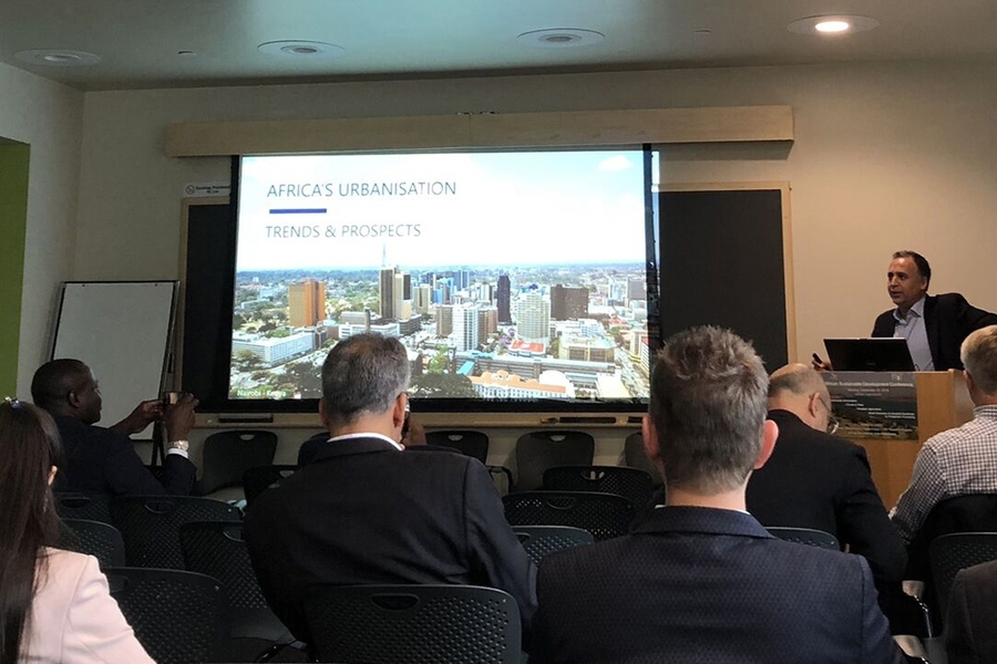 Hassan Radoine, director of the School of Architecture and Design at UM6P, presents at MIT on African urbanization.