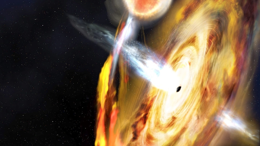 Astronomers Observe Evolution Of A Black Hole As It Wolfs Down Stellar Material Mit News Massachusetts Institute Of Technology
