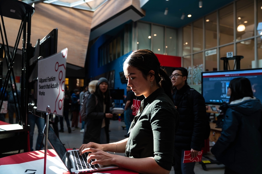 MIT senior Sarah Wooders, who is majoring in math and computer science, has collected a dataset of over 4 million product images and descriptions scraped from online and has trained models to collectively label over 90 important clothing attributes. Her project is called Allparel with the tag line: “A fashion search that actually works.” 
