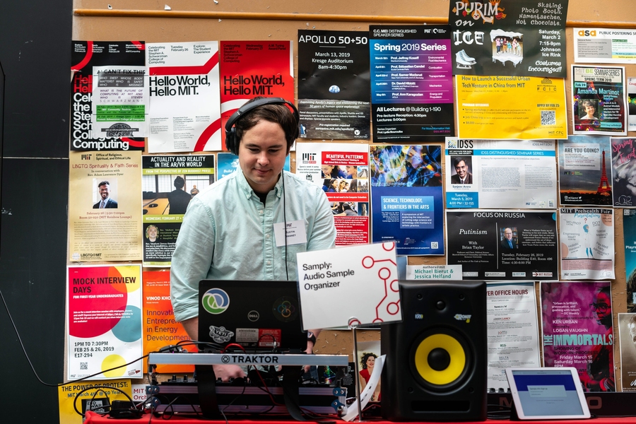 Chemical engineering graduate student Justin Swaney is applying machine learning to music production. “Our team uses machine learning to improve the current tools for audio sampling and sample organization. We connect machine learning with music production and audio engineering — augmenting our creative abilities with the help of machines,” said Swaney, who was among the top entrants. 