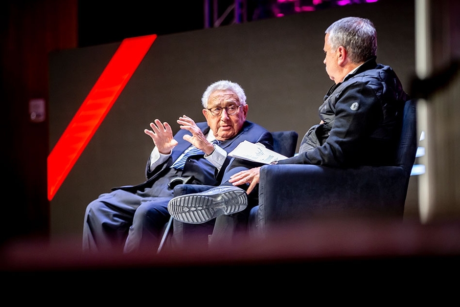Henry Kissinger, left, and Tom Freidman