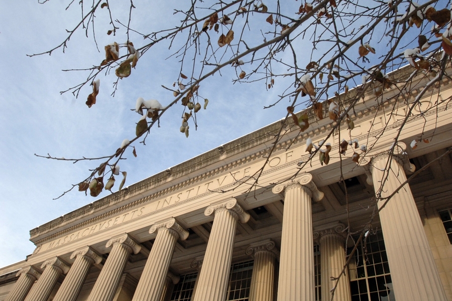 Photo of an MIT building with columns