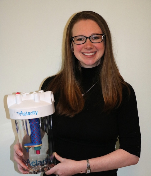 Julie Bliss Mullen of the University of Massachusetts at Amherst is a $15,000 Lemelson-MIT “Eat it!” graduate winner for her inventive work in the water treatment field. 