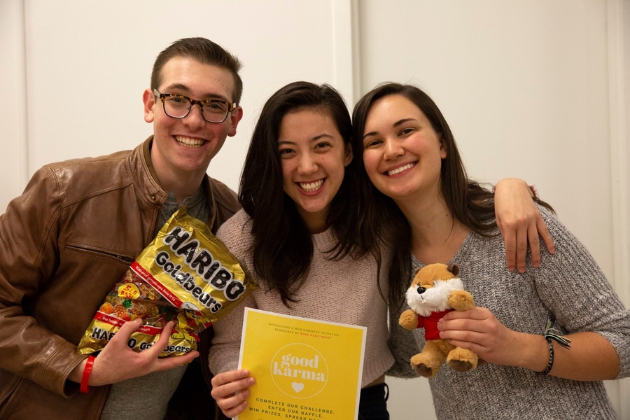 Good Karma, a student-led kindness initiative, co-hosted the annual RAK Week Open Mic Night with MindHandHeart.