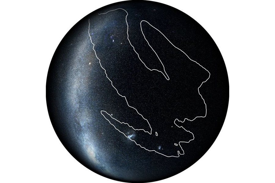 LIGO and Virgo team members estimate that the candidate gravitational signal, referred to as S190425z, originated from the region outlined on the sky map. The signal likely came from two colliding neutron stars. Because only LIGO Livingston and Virgo saw the signal (LIGO Hanford was offline at the time), its localization was not very precise, covering about 18 percent of the sky.
