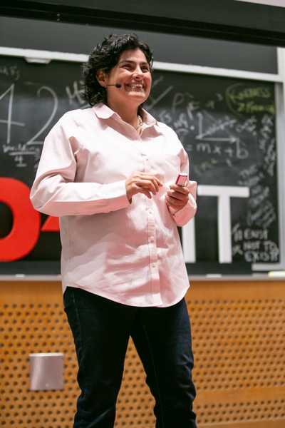 Professor of physics Nergis Mavalvala spoke on her work with the LIGO project studying gravitational waves.