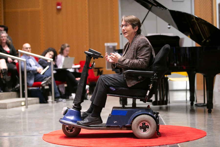 Judy Brewer, director of the World Wide Web Consortium’s Web Accessibility Initiative, discussed accessibility and the internet.