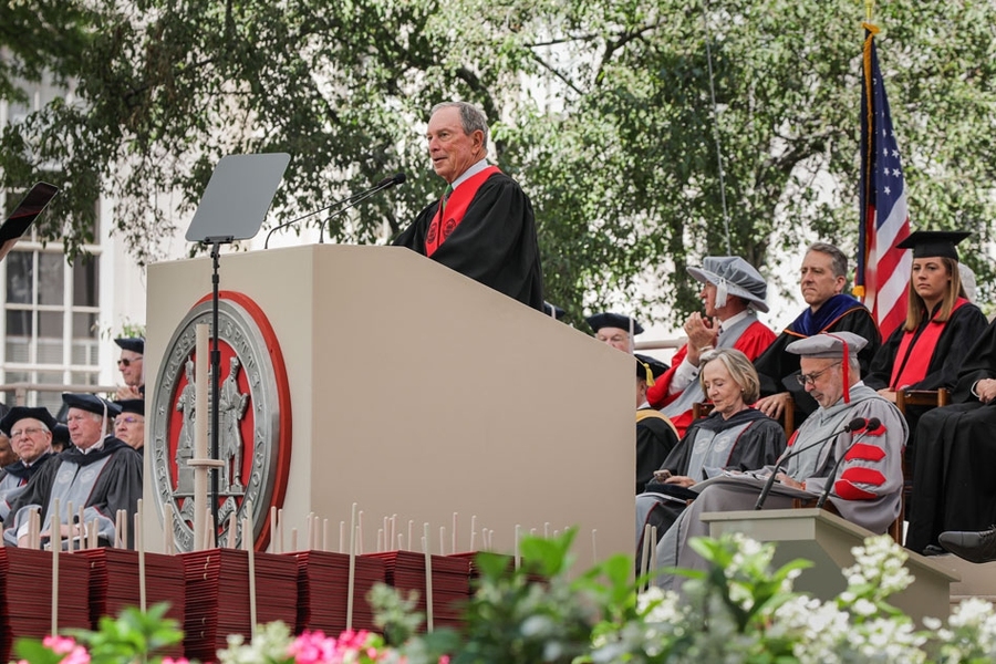 Michael Bloomberg, entrepreneur, philanthropist, and three-term New York City mayor, addressed the Class of 2019 during MIT’s commencement ceremony on June 7.