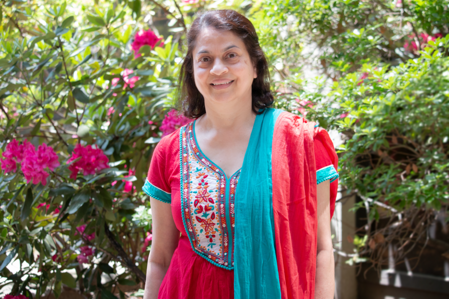 MIT Materials Research Laboratory Research Scientist Anuradha Agarwal (pictured here) partnered with Singapore University of Technology and Design Assistant Professor Dawn Tan to demonstrate a high-quality amorphous silicon carbide ring resonator.