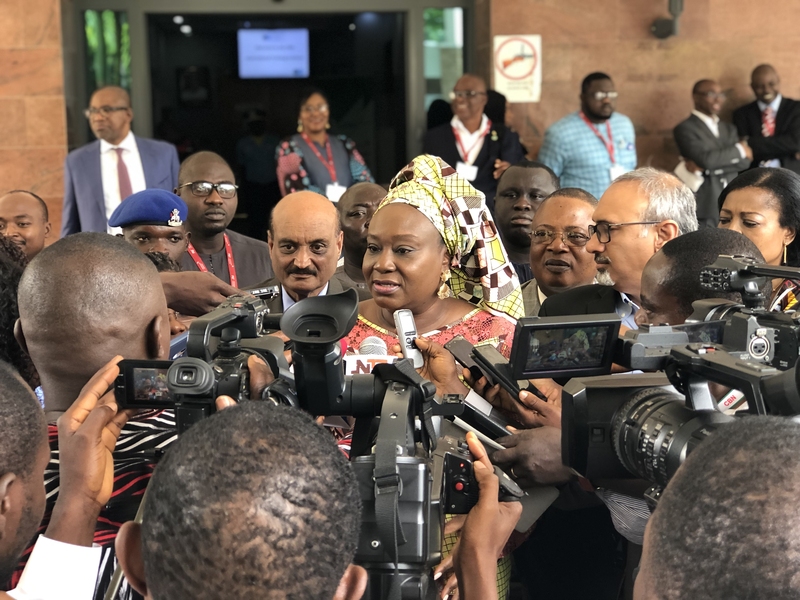 During an MIT Professional Education Radical Innovation course in Abuja, Nigeria, acting head of service of the federation Folasade Yemi-Esan declared the era of bureaucracy is over and civil servants must embrace new innovations for better service delivery. MIT's Bhaskar Pant and Sanjay Sarma are seen standing to her right and left, respectively.