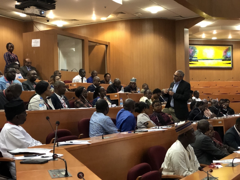 Sanjay Sarma with civil servant participants in the September Radical Innovation course in Abuja, Nigeria.