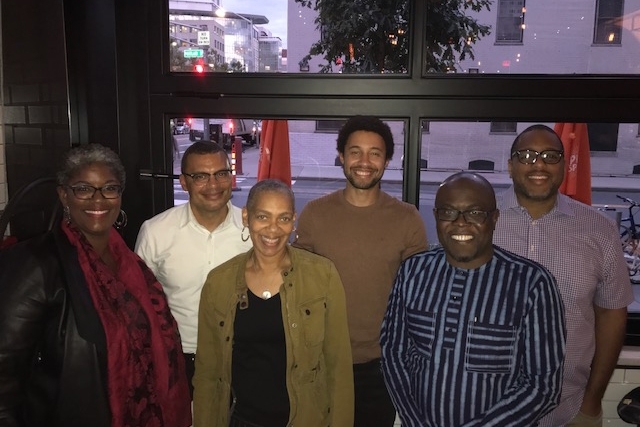 The 2019-2020 MLK Visiting Scholars and Professors: (l-r) Tina Opie, Matthew Schumaker, Rhonda Williams, Ben McDonald, Kasso Okoudjou, and Jamie Macbeth.