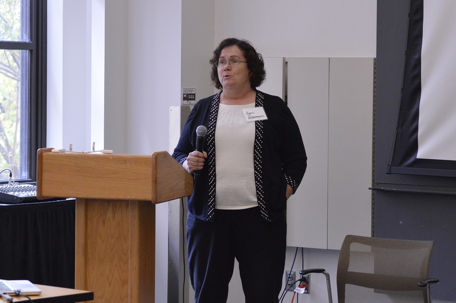 Lynn Hildemann, professor and chair of civil and environmental engineering at Stanford University, addressed CEE domains and interdisciplinary frontiers.