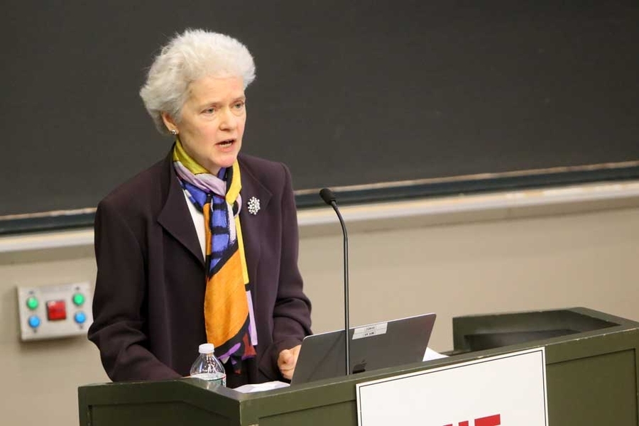 Marianna Pierce, chair of the group on policies and reporting, described her group's work.