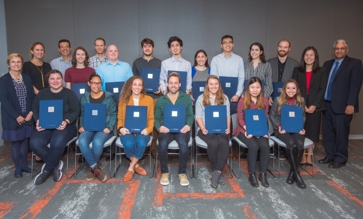 Faculty, staff, and graduate students gathered for a luncheon and awards ceremony celebrating MIT’s 2020 Siebel Scholars.